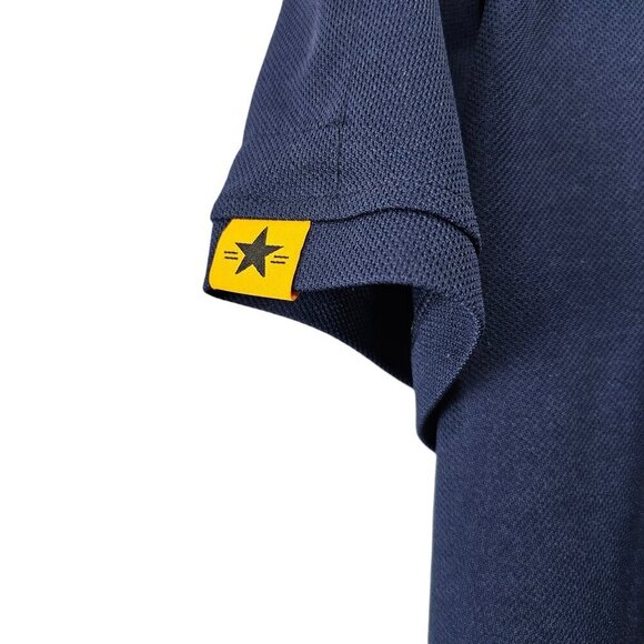 SWISSWELL Sports Moisture Wicking Blue Polo Golf Shirt - Picture 4 of 8